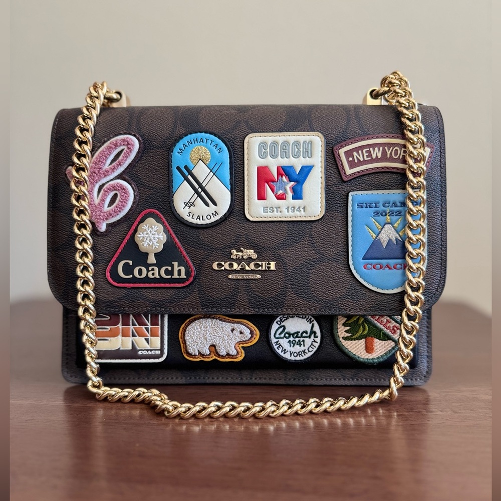Coach Klare Limited Edition Crossbody Signature Ski Patches